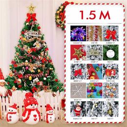 DIY Felt Christmas Tree Merry Christmas Decoraties voor Home Cristmas Ornament Xmas Navidad Geschenken Santa Claus Year Tree 211112