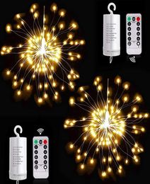 DIY Firework String Lights LED Strip 8 Modes Fairy Light 4aa Battery Mariage Party Outdoor Christmas Decoration8254274