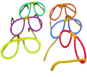 DIY fluoreszierende Gläser Party Spielzeug im Dunkeln leuchtende Gläser Geschenk Licht glänzende Multi Color Glow Sticks kostenloser Versand