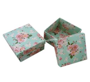 DIY Gevouwen vierkante kartonnen feestkast Box Wedding Candy -pakket 63 x 63 x 43cm Green 100pcSlot LWB01657541491