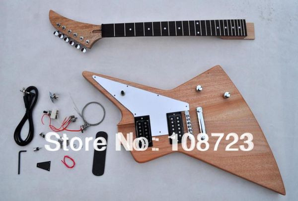 Kit de guitares bricolage inachevé Guitar Explorer Custom Shop 50e anniversaire Korina9331267