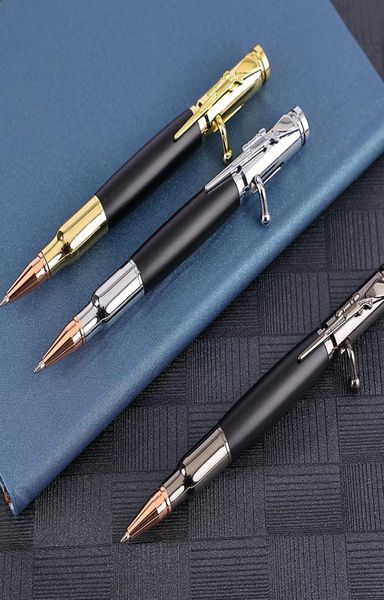 Diy Gun Metal Bolt Action Pen Antiguo Rifle de bala Solid Bullet Rifle Pens Ball Pens Personalizado Hombre Regalos Cool 5649036