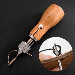 DIY Hand Single Stitch couture AWL Coux d'outil de couture en cuir artisanat bord Couture de ceinture de ceinture cordonnier outils en cuir Seamer de la main en cuir