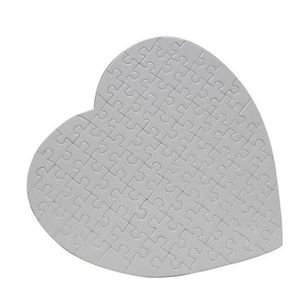 DIY hartvormige sublimatie puzzels leeg parel jigsaw puzzel bruiloft verjaardag Valentijnsdag feest gift HHB2419