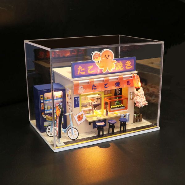 DIY HUT CRÉATIVE CRÉATIFE Kit de maison de poupée assemblée de style japonais en bois