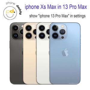 DIY iPhone Original Unloped iPhone Xs Max Covert sur iPhone 13 Pro Max Phone avec 13 pm Apparence de caméra 4 Go RAM 64 Go 256 Go Rom Mobilephone