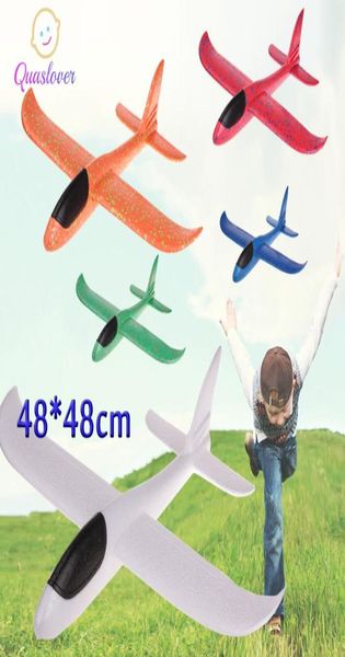 DIY juguetes para niños avión lanzado a mano avión planeador volador helicópteros aviones voladores modelo avión juguete para niños juego al aire libre 2940898