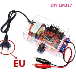 DIY KIT LM317 Instelbare gereguleerde spanning 110V 220V tot 1,25V-12-12-12-down Stap-down voedingsmodule PCB-kaart elektronische kits