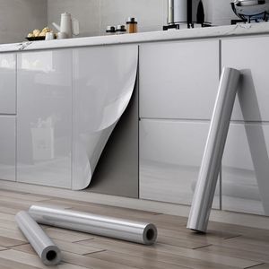 DIY Keukenbehang Waterdicht Desktop Garderobe Zelfklevende Renovatie Stick Roll Oilproof Home Kast Muursticker 231220