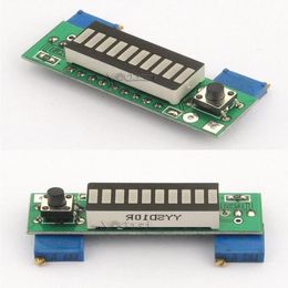 Livraison gratuite Kits de bricolage LM3914 10 segments 5V 12V capacité de la batterie affichage du niveau de puissance indicateur LED bleu Ssdue