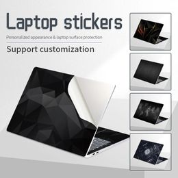 Film vinyle autocollant noir pour ordinateur portable, étiquette de décoration de couverture géométrique, pour HP/Macbook/Acer 1213.31415.617, DIY bricolage, 240104