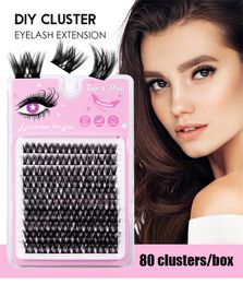 DIY Lash Extensions Cluster Segment Wimper Valse Individuele Wimpers Volume Piekerige Pluizige Lash Extension Faux Mink Lash