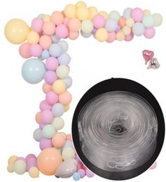 Outil de modélisation de ballons de latex bricolage Chaîne de ballon en plastique 5m ballon cravate bouton outil d'anniversaire de fête de mariage de décoration de mariage1921162