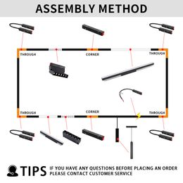 Lampe LED à large faisceau magnétique, éclairage d'intérieur, luminaire décoratif de plafond, idéal pour une vie intérieure, sans scintillement, DC48V, D2.0, DIY