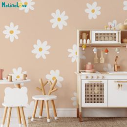 Bricolage belle marguerite stickers muraux enfants filles chambre pépinière décor amovible fleur délicate et belle YT6703