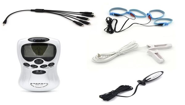 Diy mâle électro choc pénis de bite anneaux anal bouchons pince-pinces sex toys for man woman couple massagers de choc électrique set5258094