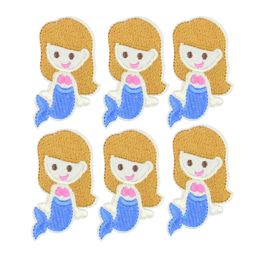 diy zeemeermin patches voor kleding ijzer geborduurde patch applique ijzer op patches naaien accessoires badge stickers voor kleding2902