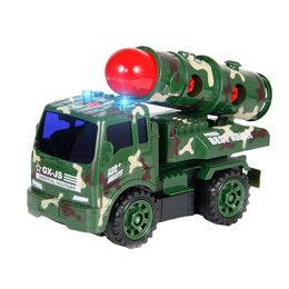 Bricolage modèle militaire véhicule lance-roquettes jouet ICBM véhicule de lancement enfants assemblage jouets blocs éducatifs jouet enfants cadeaux