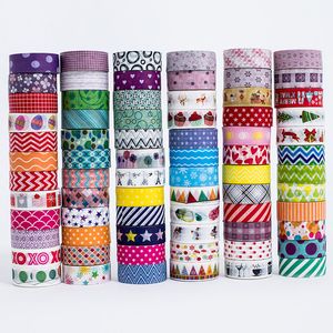 2016 Lijmbanden Diy Mini Cartoon Tapes Sticker Rolls Decoratief Deco Duct Retail Packing Leuke kleurrijke laagste prijs