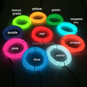 Film de bricolage LED Costume Fête décorative Light Up Flashing El Wire Clothes Parts for Festival Night Party Dance Wedding Decoration