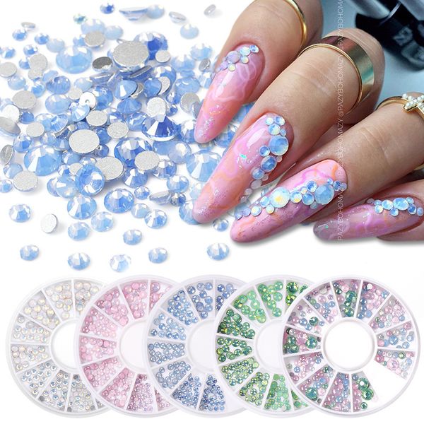 DIY Nail Art Crystal Glitter Rhinestone 3D Nails Diamond Decoración Manicura Accesorio