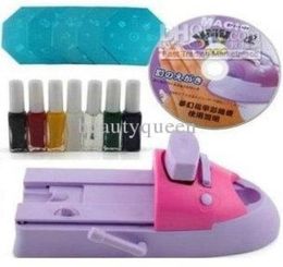 Kit de tampon d'impression d'impression de nail art bricol