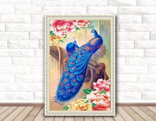 DIY PEACOCK Diamond Painting 5d Animal Home Decoration Back Brodery Cross Stitch Gift For Friends DH03396022480