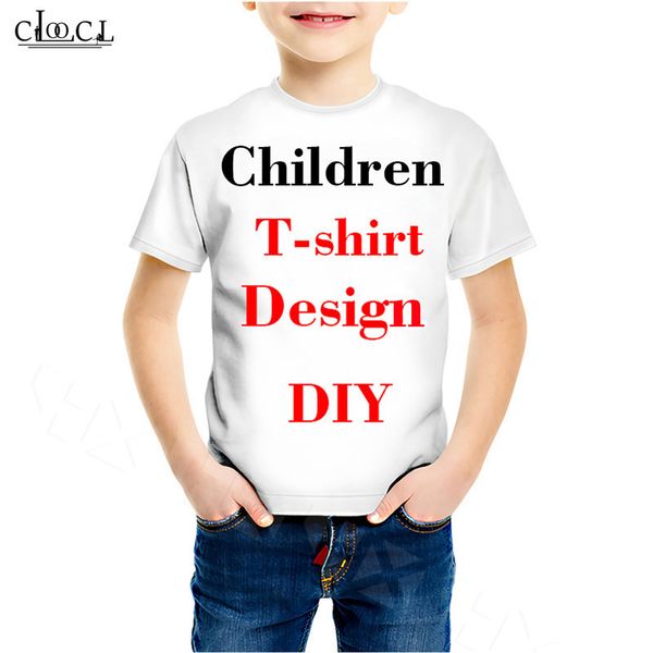 DIY Design personnalisé Enfants T-shirt Impression 3D P o Star Singer Anime Licorne Requin Animal Tshirt Garçons Filles Casual T-shirt 220706