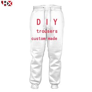 DIY Conception Personnalisée Pantalon Pantalon De Survêtement Personnalisé 3D Imprimé Pantalon Cargo Hommes Femmes Personnaliser Streetwear Homme Gym Vêtements 220707