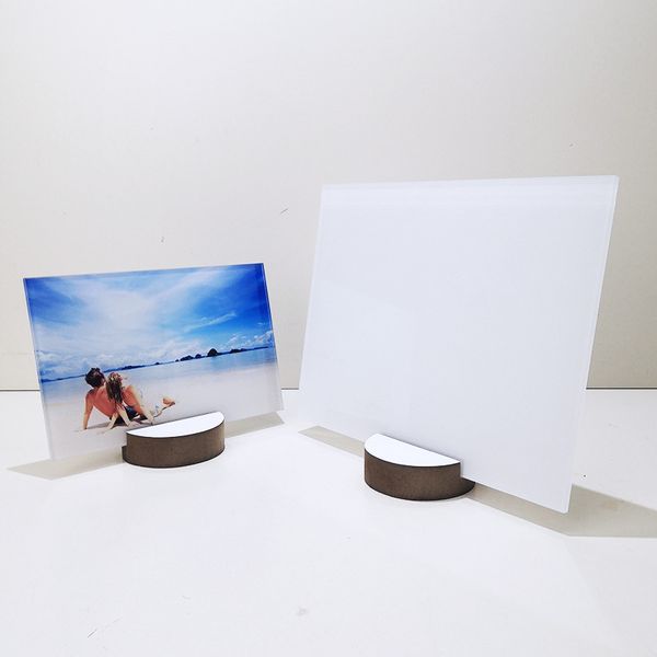 DIY Cadre Photo Sublimation Tableau Blanc 7 pouces 10 pouces Transfert De Chaleur Acrylique En Bois Photos Cadres Décoration de La Maison DHL