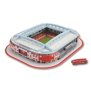DIY rompecabezas arquitectura Spartak Moscú juego de fútbol estadios construcción ladrillo juguetes escala modelos juegos construcción papel X0522