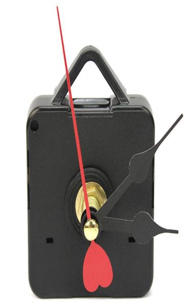 Mécanisme de mouvement d'horloge murale à Quartz bricolage avec heure noire aiguilles de seconde rouge flèches montre Kit d'outils de pièces de réparation de mouvement Clockwork7802708