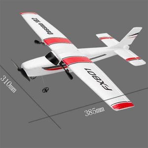 DIY RC VLACHT TOY EPP Craft Foam Electric Outdoor Remote Control Glider FX-801 Remote Control Airplane Diy Fixed Wing Aircraft 211026