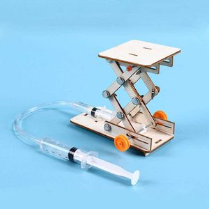 DIY Science Educatief wetenschappelijk experiment Kit Hydraulische lifttabel Model Natuurkunde School STEM -projecten