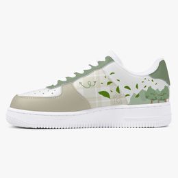 Chaussures de bricolage chaussures de designer hommes chaussures de course un pour hommes femmes plate-forme baskets décontractées classique blanc noir dessin animé graffiti vert formateurs sports de plein air 36-48 103394