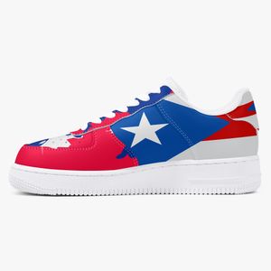 DIY schoenen ontwerper schoenen heren hardloopschoenen een voor mannen vrouwen platform casual sneakers Klassiek Wit Zwart USA banner trainers buitensporten 36-48 1596