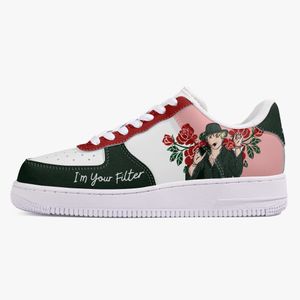 Chaussures de bricolage chaussures de designer hommes chaussures de course un pour hommes femmes plate-forme baskets décontractées classique blanc noir dessin animé graffiti vert formateurs sports de plein air 36-48 102400