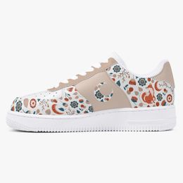 DIY-schoenen één voor heren dames platform casual sneaker gepersonaliseerde tekst met beige coole stijl sneakers outdoorschoenen cartoon veelzijdig 103474