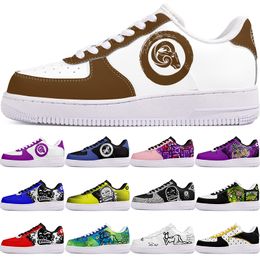 Chaussures de bricolage hiver belle belle automne hommes chaussures de loisirs un pour hommes femmes plate-forme baskets décontractées classique propre dessin animé graffiti formateurs sport 48273