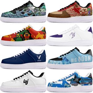 Chaussures de bricolage hiver vert belle automne hommes chaussures de loisirs un pour hommes femmes plate-forme baskets décontractées classique blanc propre dessin animé graffiti formateurs sport 28263