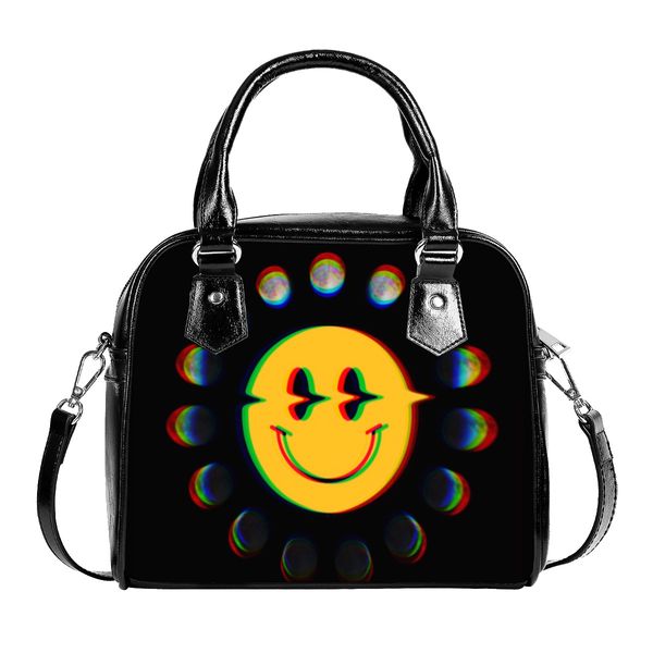 Bolsos de hombro diy, bolsos de hombro personalizados para hombres y mujeres, bolsos de mano, bolsos de mano, mochila para mujer, moda, linda sonrisa, regalos personalizados para parejas, únicos 62218