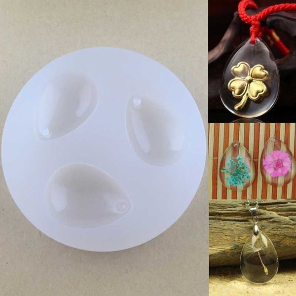 Bricolage silicone pendentif eau gem gem bijoux moules de bijoux en gros résine boîte d'artisanat