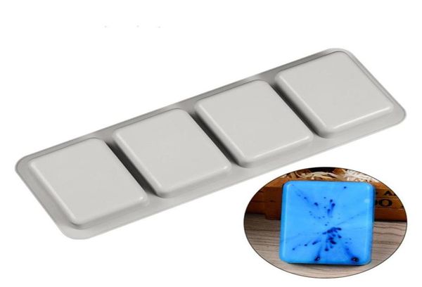 Moule de savon de silicone bricolage pour le savon fait à la main Formes de savon 3D Moule de savons carrés ronds ovales K543232Q4184307
