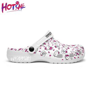 DIY-slippers voor dames en heren met een aangepast patroon, met een schattig kattenontwerp voor sneakers voor buitensporten