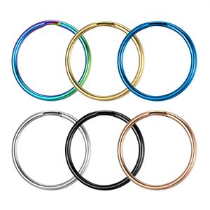 DIY Split Key Rings 20 25 30mm 304 Acier Inoxydable Cercle Rond Porte-clés Accessoires Or Rose Noir Bleu Coloré Couleur pour Pendentif Voiture Porte-clés Chaîne Fabrication