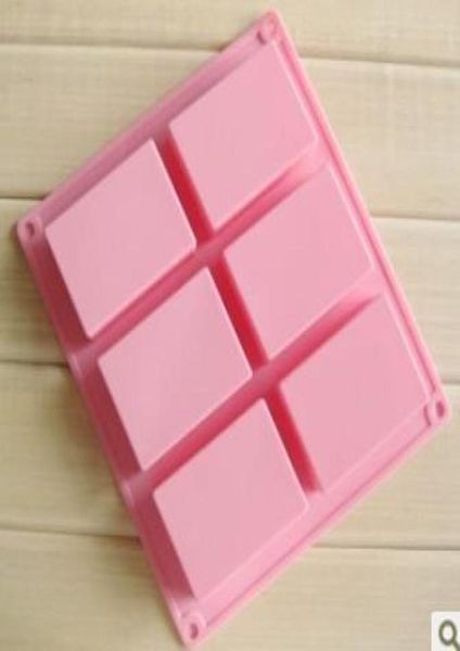 DIY квадратная силиконовая форма, форма для выпечки мыла, формы для торта, форма для печенья ручной работы, 6 полостей1521712