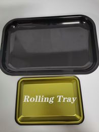 DIY Sublimación Rolling Tray Metal Cigarette Smoking Rolling Tray Hierba Tabaco Hojalata Placa Discos Humo Cigarrillo Bandeja de papel envío gratis