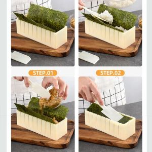 DIY Sushi Maker Rijst Cirkelvorm Japanse Cake Lovelike Mold Multifunctionele Mold Square Making Tool Set Keukenaccessoires
