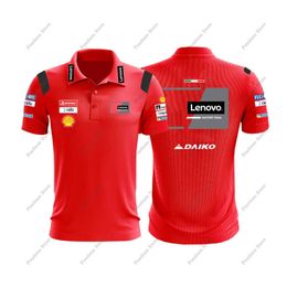 DIY T-shirt nieuw voor Ducati CORSE 2023 GP heren poloshirt Superbike T-shirt motorfiets sport raceteam zomer ademend niet vervagen Y2303