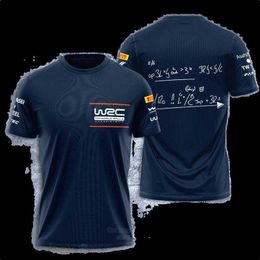 Camiseta de bricolaje ropa de calle de gran tamaño moda 3D impreso Motorsport Rally cuello redondo camisetas ropa de alta calidad personalizable Y2303